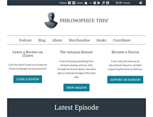 Tablet Screenshot of philosophizethis.org